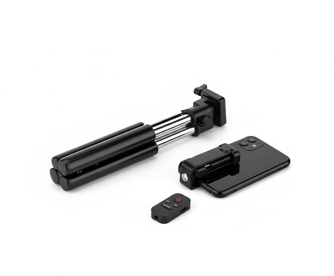 Wireless Selfie With Fill Light Stick Tripod Bluetooth Shutter selfie